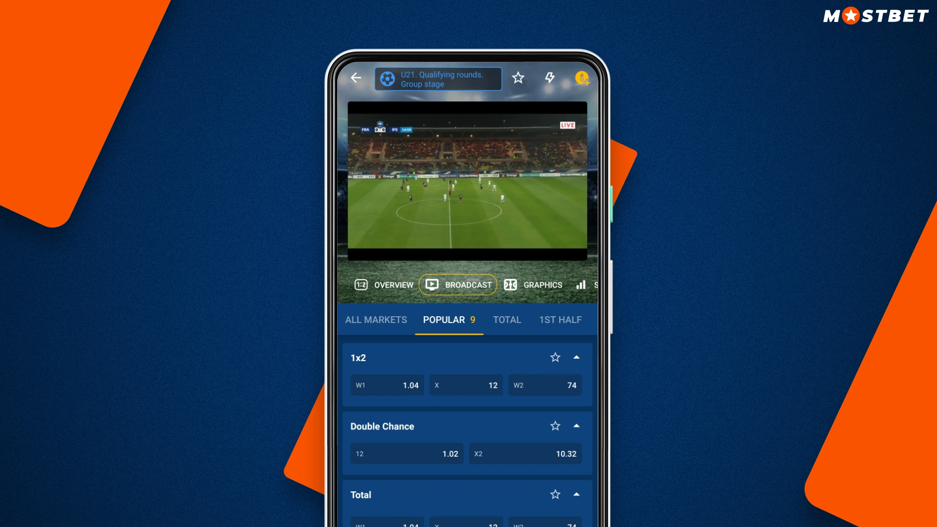 Mostbet mobil bahis uygulamasının ana özelliklerinin listesi