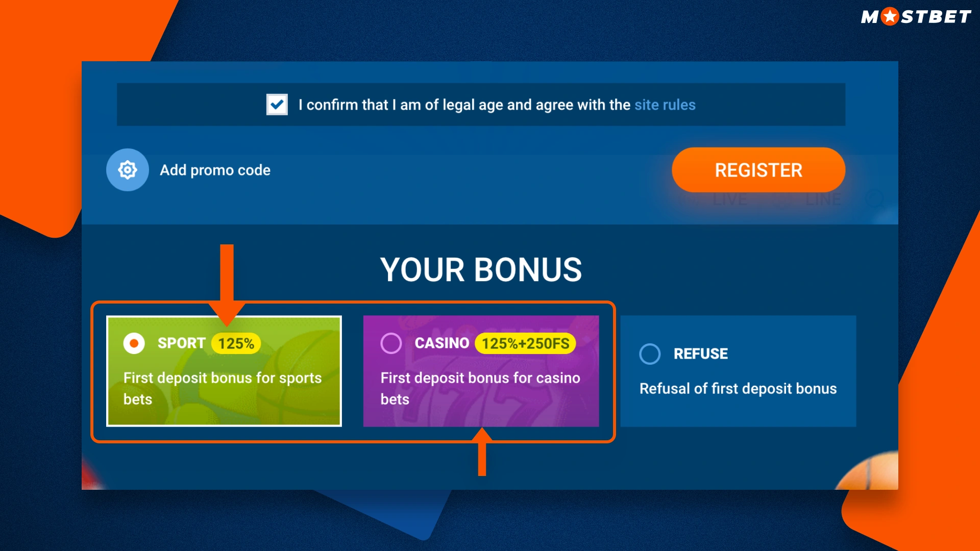 list of available sign-up bonuses