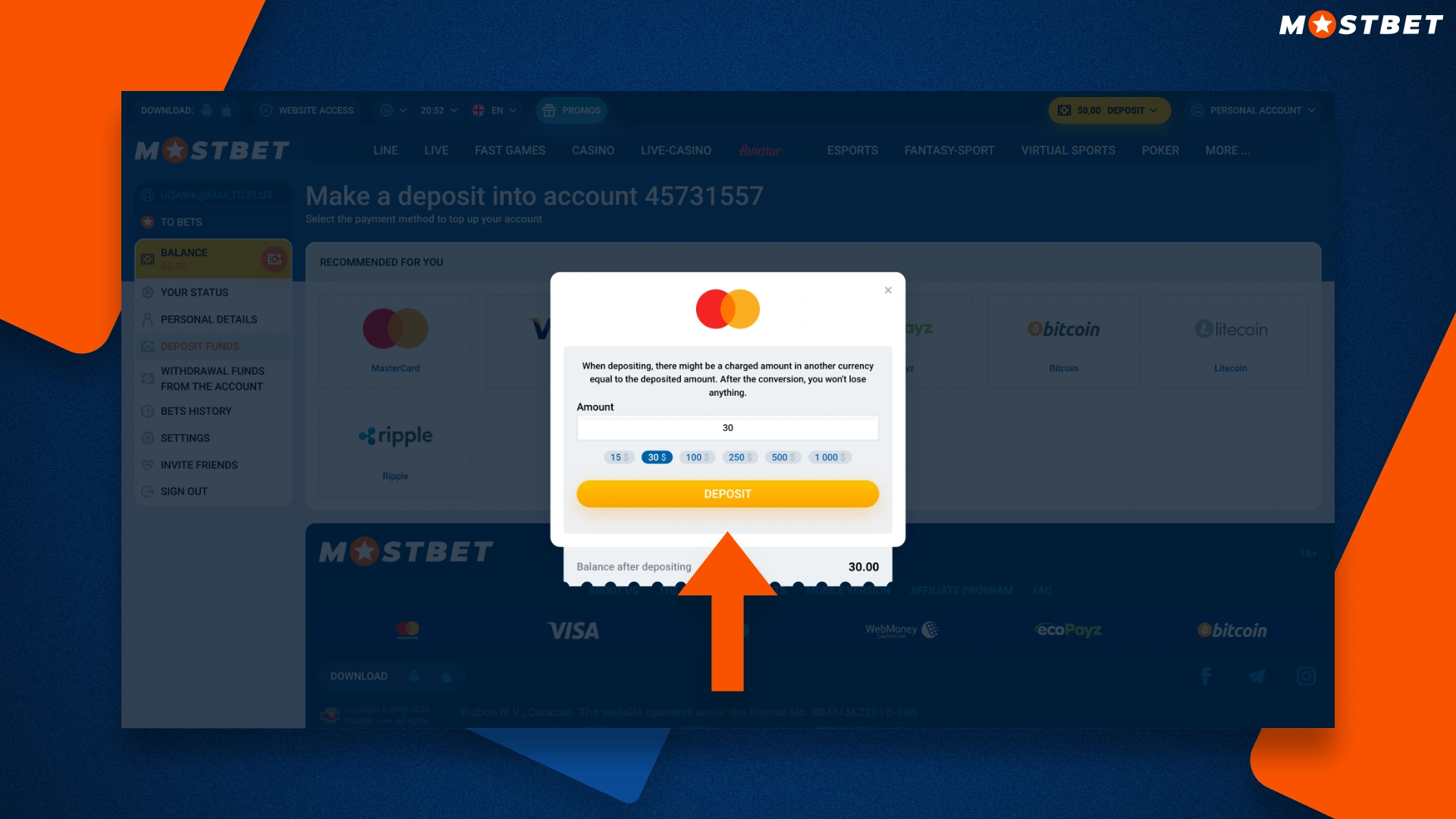 Oto, czego potrzebujesz, aby zacząć grać w pokera online w Mostbet