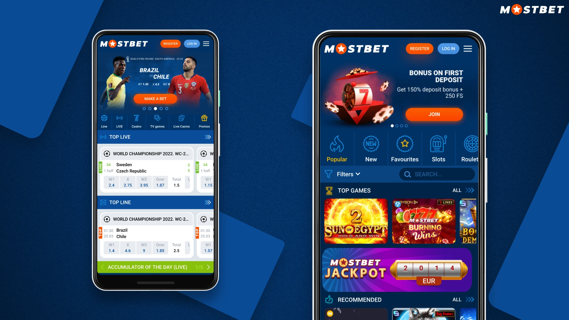 Spor bahisleri ve online casino sitesi Mostbet'in mobil versiyonu