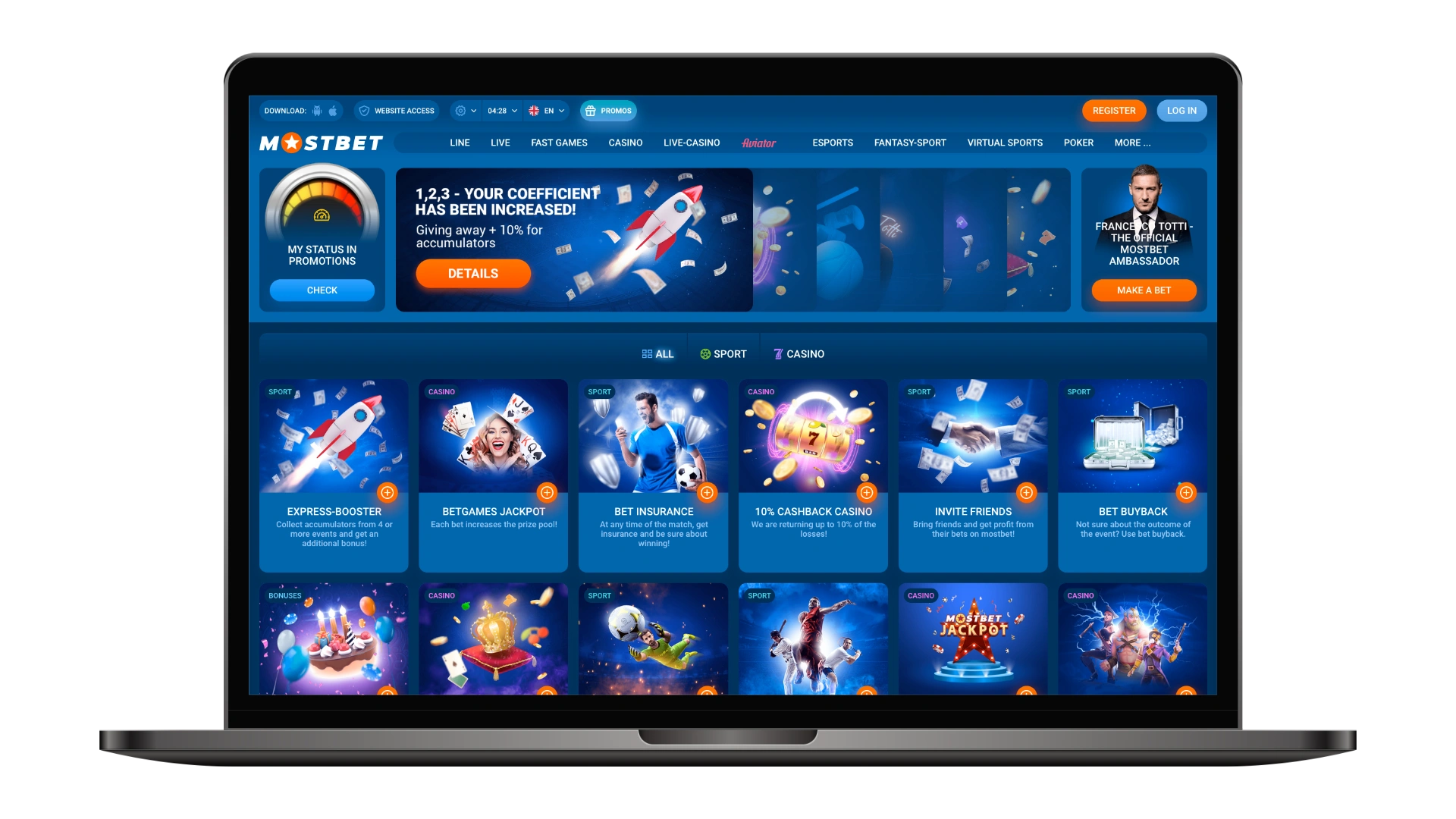 Mostbet'ten harika bonuslar ve güncel promosyonlar